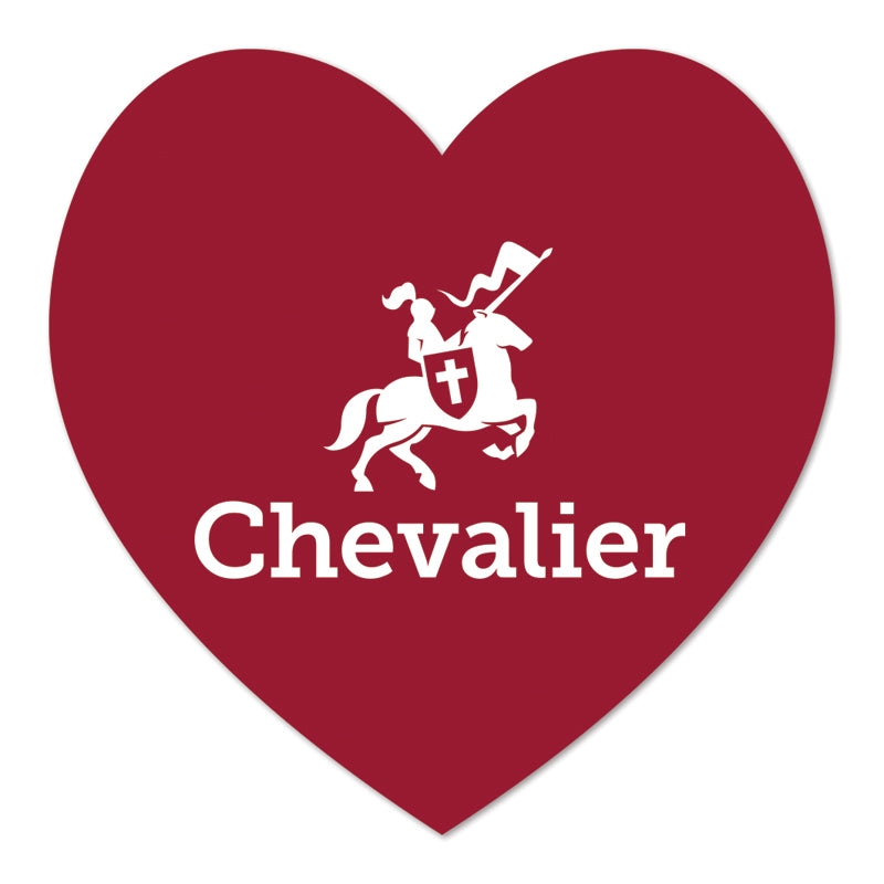 Red heart shape fridge magnet