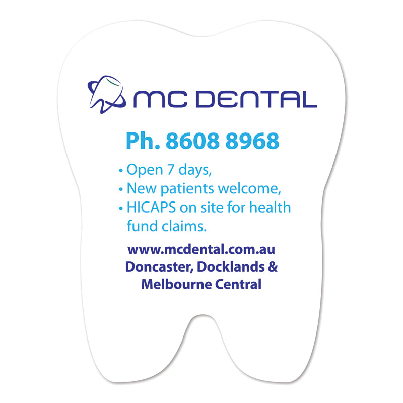 Online Tooth Shaped Fridge Magnets - 70 x 88mm