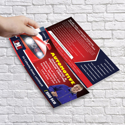 Full colour A5 and DL flyer printing on premium paper stock Australia