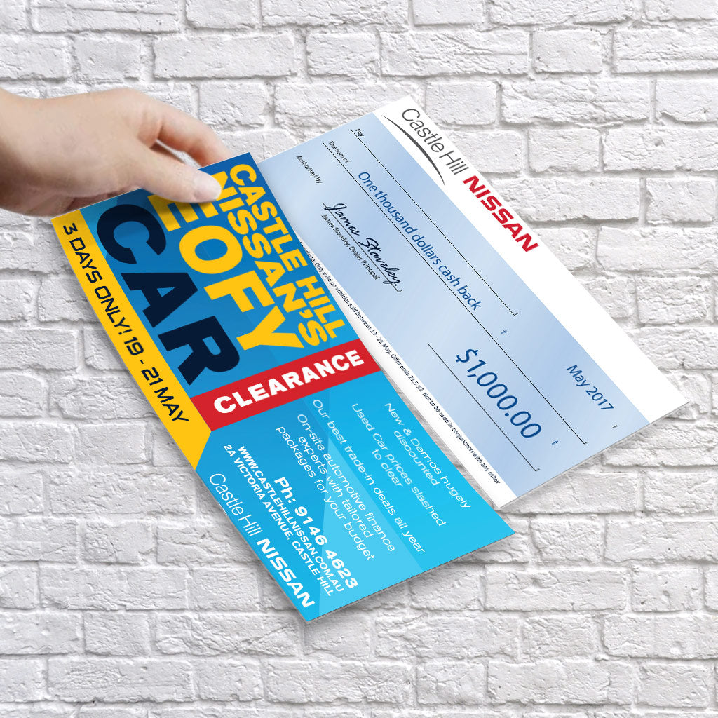 Professional DL and A5 flyer printing for business promotions australia
