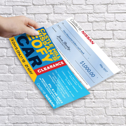 Professional DL and A5 flyer printing for business promotions australia