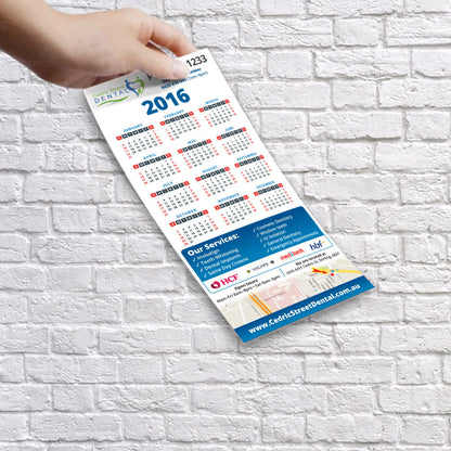 Business and dental A5 calendar flyer printing with professional marketing design