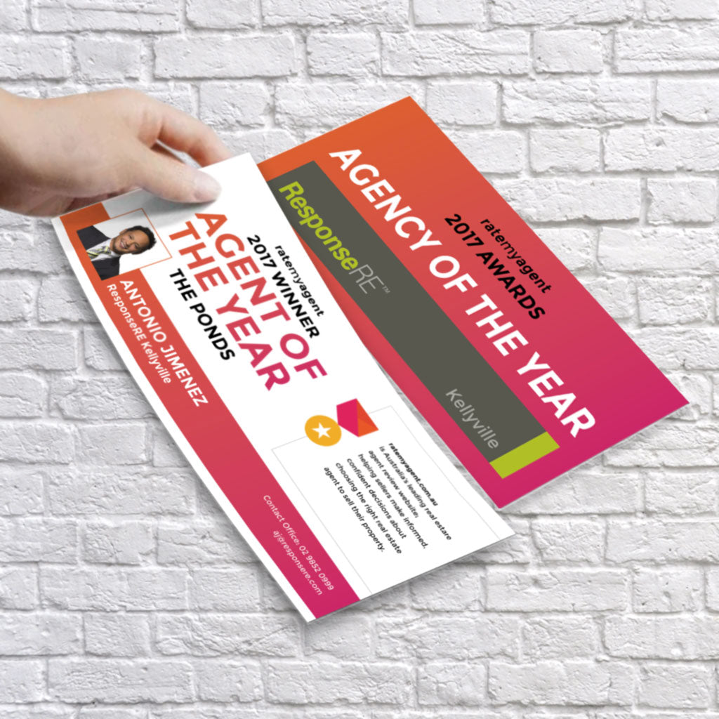 Real Estate DL & A5 flyer printing with professional marketing design