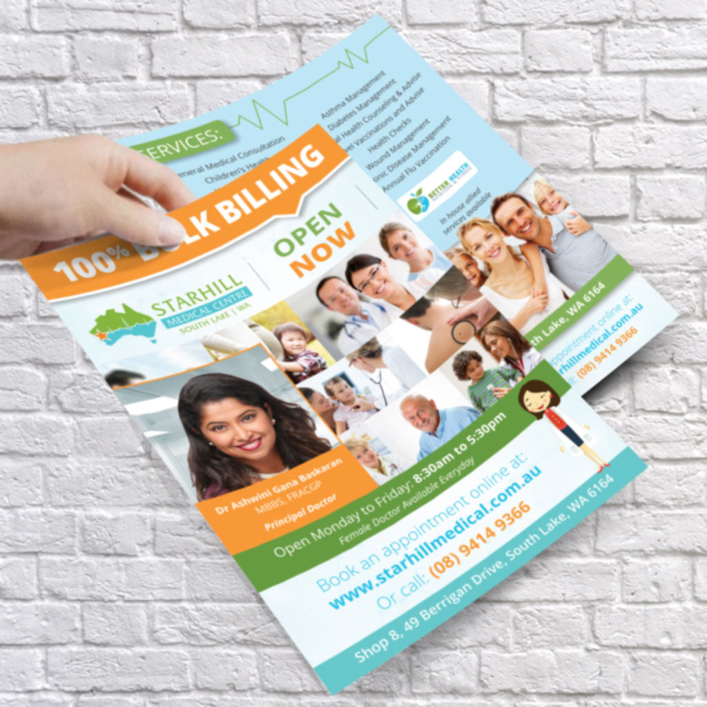 Professional business postcard printing with full colour design