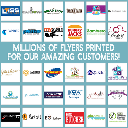 Custom A4 promotional flyers for products and services