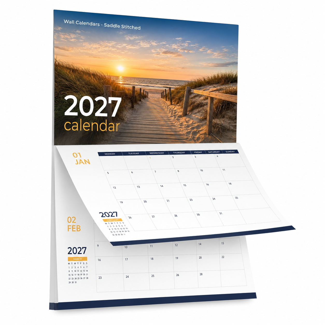 2027 A4 Landscape Wall Calendars