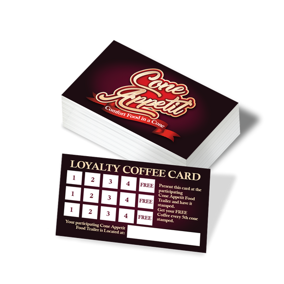 Coffee Loyalty Cards Printing
