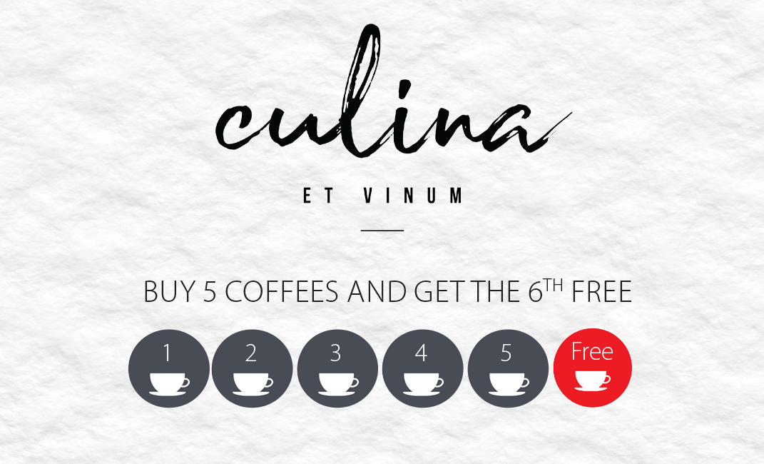 coffee shop business card