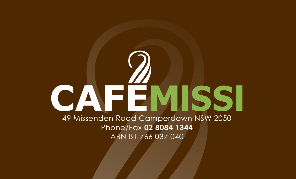coffee information card