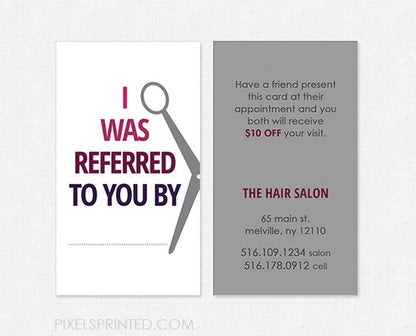 Online Referal cards