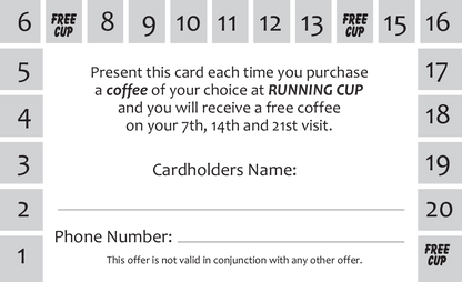 Buy Printed loyalty cards Online Australia
