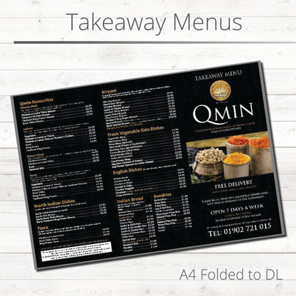 Takeaway Menus Printing