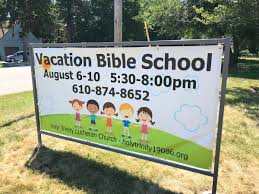 Custom vinyl school banner