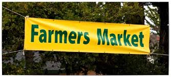 Farmers Market Vinyl Banner